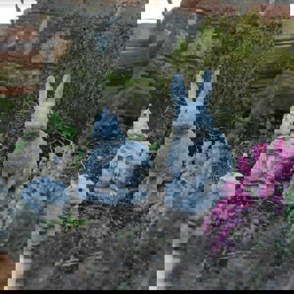 Set of 3 Bunny Rabbit Garden Ornaments