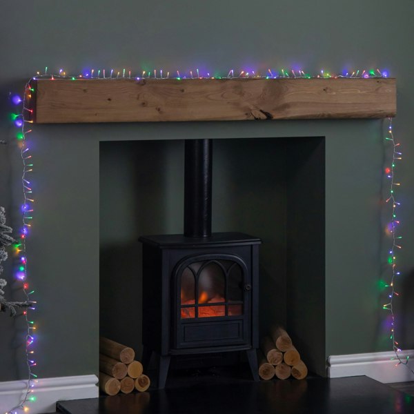 Samuel Alexander 18.7m 750 LED TreeBrights Christmas String Lights on Clear Cable with Timer in Multi-Coloured