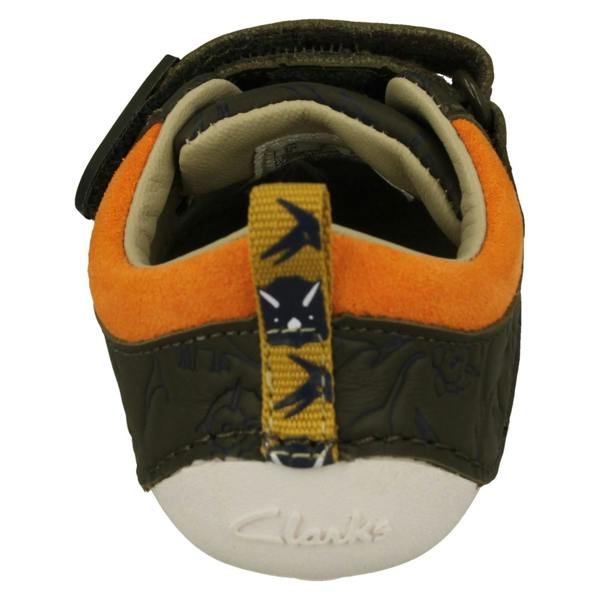 Clarks Boys Clarks Embossed Dinosaur Detailed Cruiser Shoes Tiny Rex T