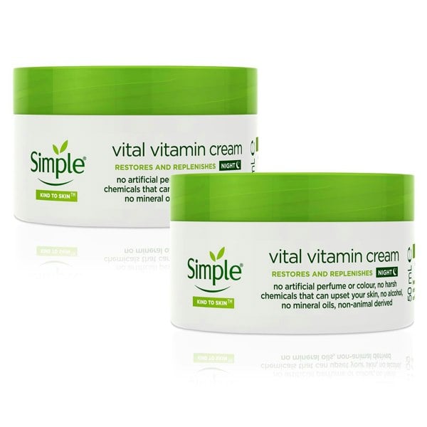 Simple Kind to Skin Vital Vitamin Night Cream for Sensitive Skin 50ml