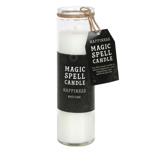 Something Different Magic Spell Happiness Candle - White