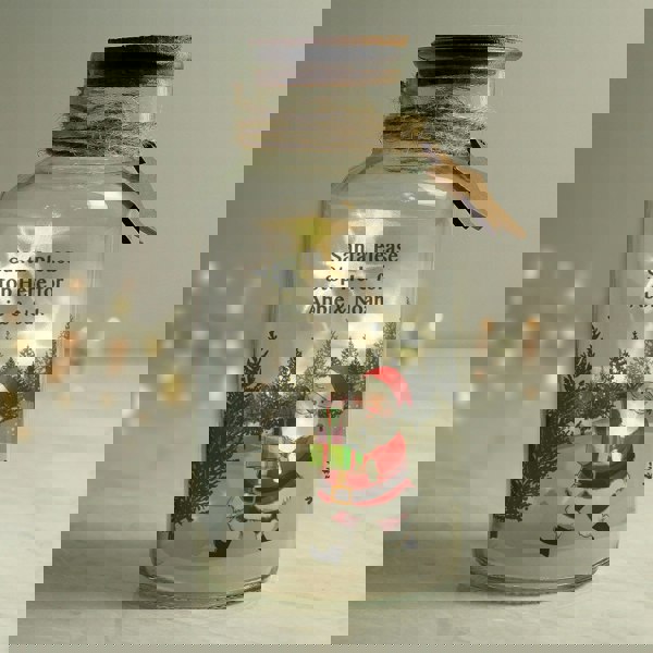 Personalised Memento Company Personalised Santa LED Glass Jar