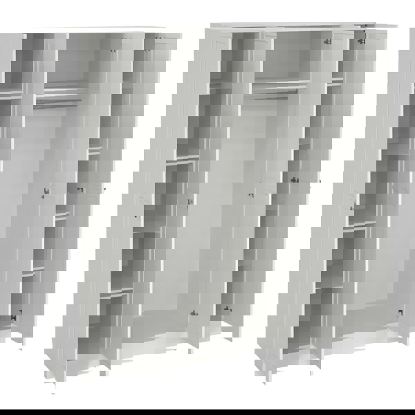 Furniture To Go Brande Wardrobe with 4 Frame Doors in White