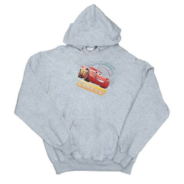 Disney Mens Cars Lightning McQueen Hoodie - Sports Grey