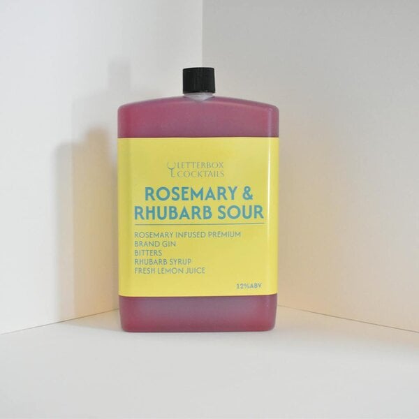 Letterbox Cocktails Rosemary & Rhubarb Sour – Premium Letterbox Cocktail (100ml)