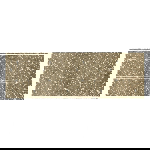 JVL Mega Mat Machine Washable Entrance Runner and Doormat Set, Brown Geo