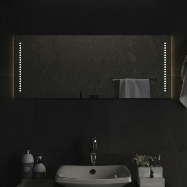 Berkfield LED Bathroom Mirror 40x100 cm