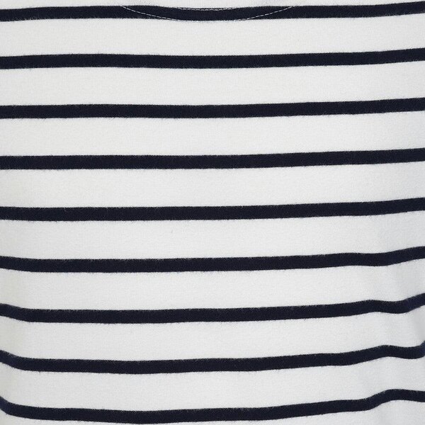 Lazy Jacks LJ97C - Girls Long Sleeve Breton Top - Chalk