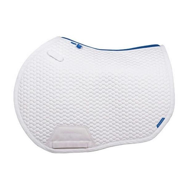 Coldstream Chatton Close Contact Horse Saddlepad - White/Blue - 