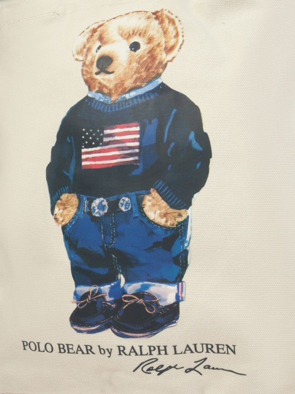 Ralph Lauren Kids Polo Bear Tote Bag in Ivory (33cm)