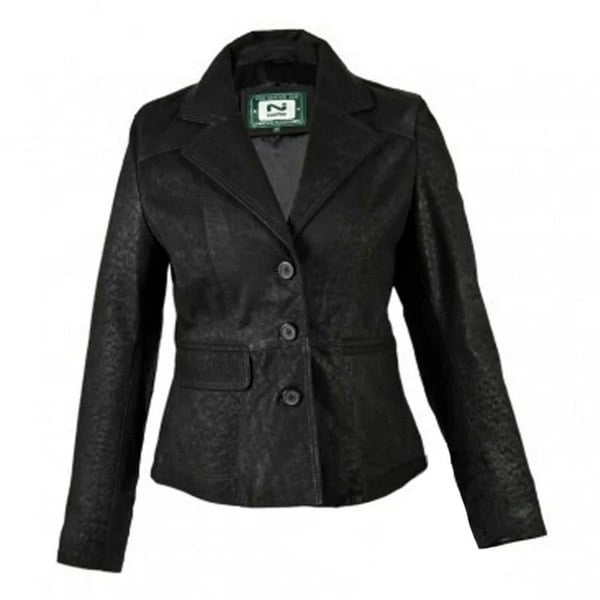 Eastern Counties Leather Womens/Ladies Leather Short Blazer - Black