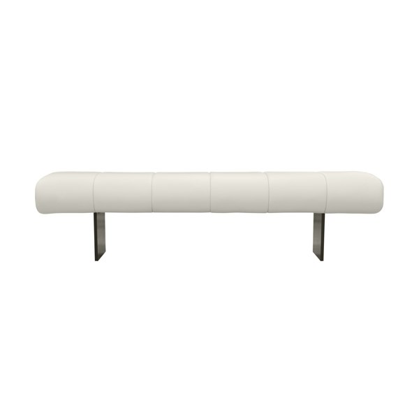 Furniture Edit Karol Cream Performance Vegan Leather Bench