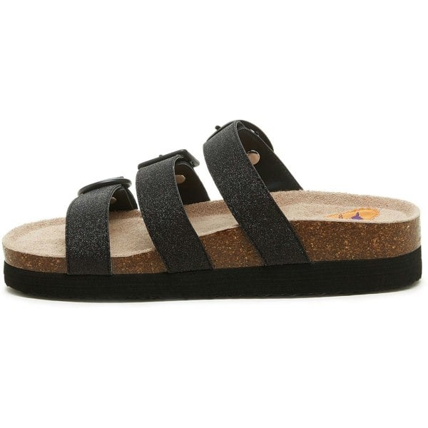 Rocket Dog Astor Glenn Glitter Sandal - Black