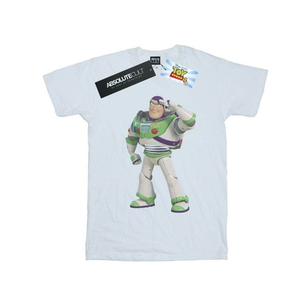 Disney Mens Toy Story Buzz Lightyear Standing T-Shirt - White