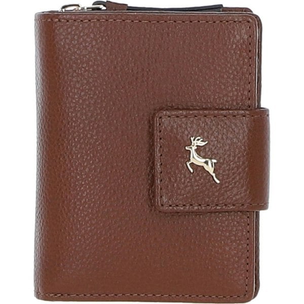 'Arte in Pelle' RFID Secure Wallet/Purse with Zip and Stud Closure: X-30