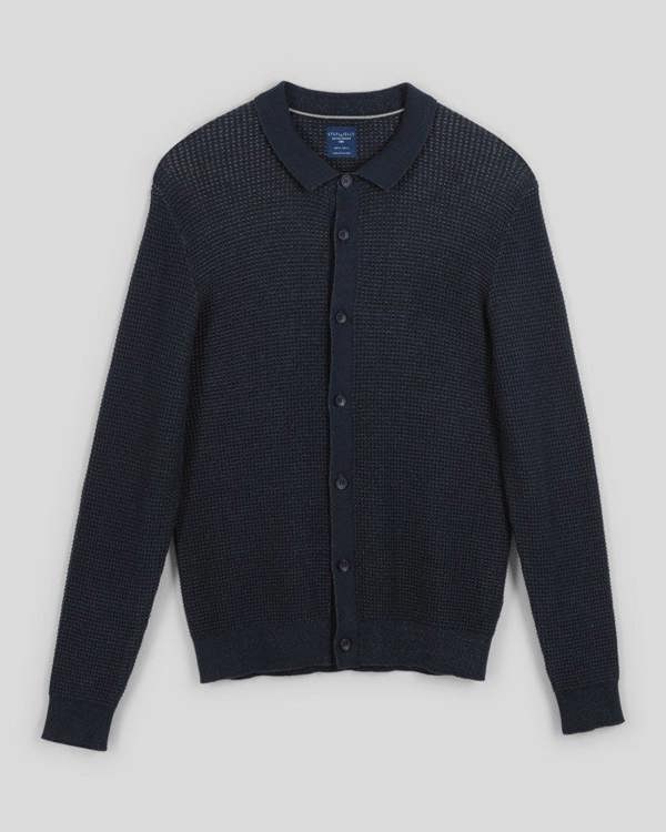 Steel & Jelly Textured Knitted Overshirt