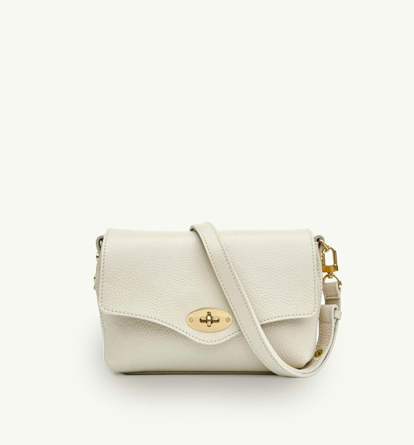 Apatchy London The Maddie Midi Stone Leather Bag