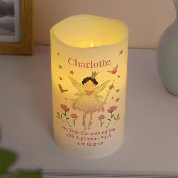 Personalised Memento Company Personalised Fairy Princess Night Light LED Candle