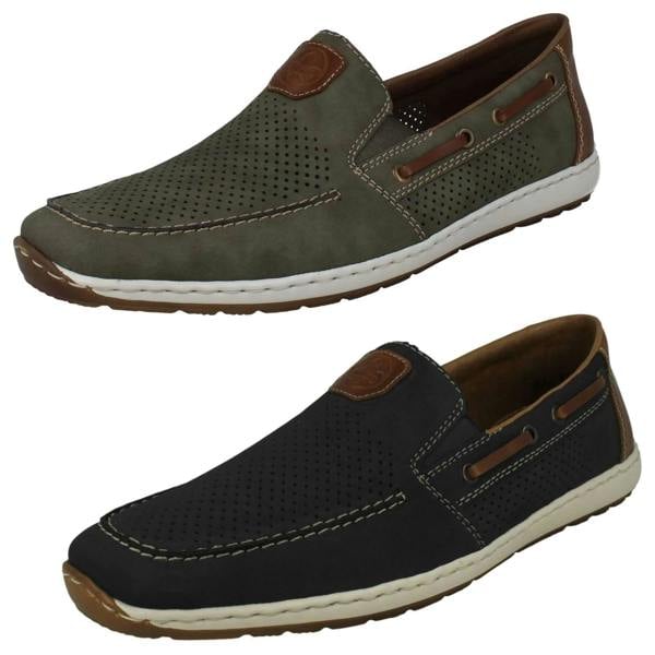 Rieker Mens Rieker Cut Out Detailed Summer Slip On Shoes 08866