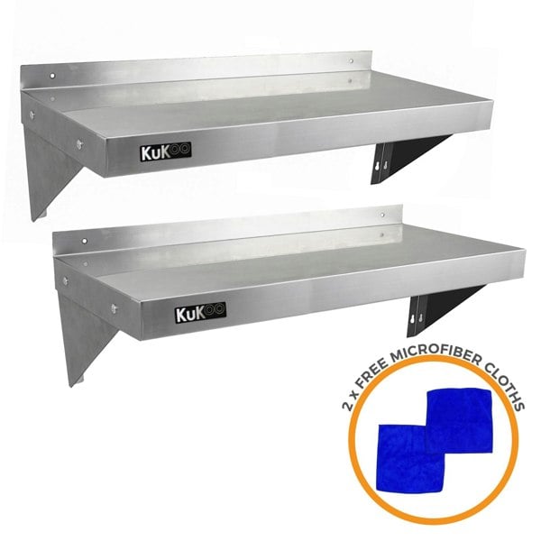 Kukoo 2 x KuKoo Stainless Steel Shelves 1000mm x 300mm