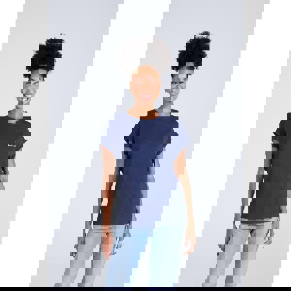 Animal Womens Holly Logo Organic T-Shirt - Dark Blue