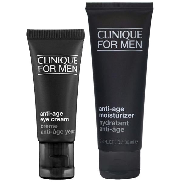Clinique Bundles Duo: Mens Anti-Age Eye Cream 15ml / 0.5 fl.oz. & Anti-Age Moisturizer 100ml / 3.4 fl.oz.