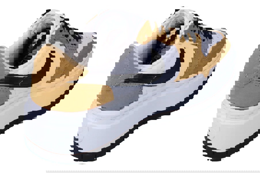 Nike Air Jordan 1 Elevate Low Womens Trainers Dh7004  701 - Golden Harvest Black White 701 - Photo 2