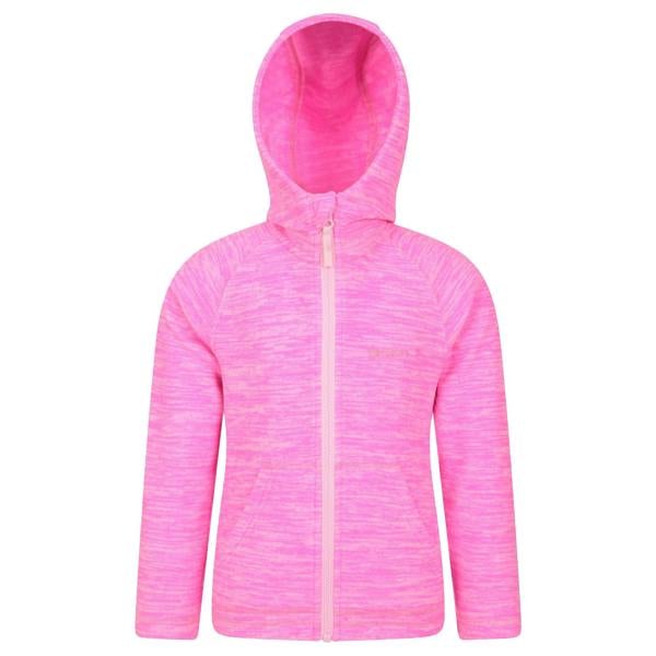 Mountain Warehouse Childrens/Kids Snowdonia II Full Zip Hoodie - Bright Pink - 