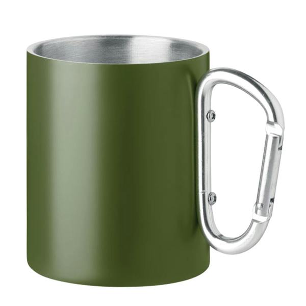 MidOcean Trumba Metal Double Wall 300ml Mug - Dark Green - 