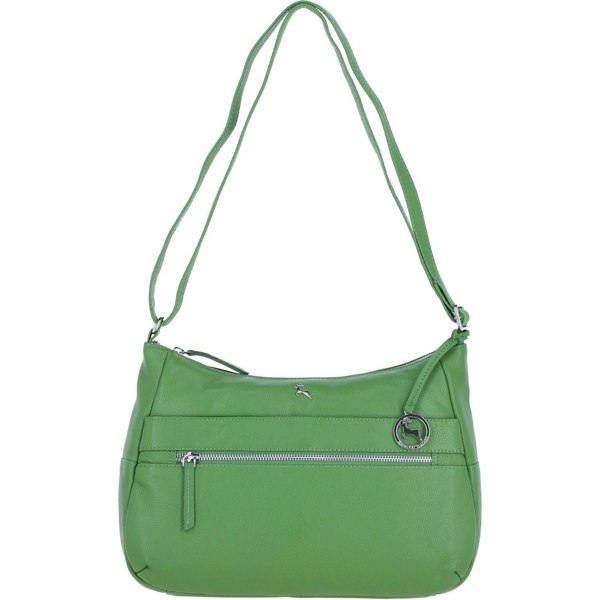'Meath' Real Leather Shoulder Bag: meath
