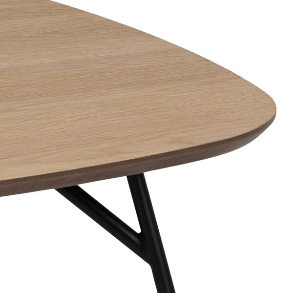 Wyld Haus Johannesburg Square Natural Oak Coffee Table Round Edges