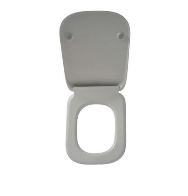 Bemis Teramo Square Slow Close Top Fix Quick Release Toilet Seat 350mm width - 2400CL000