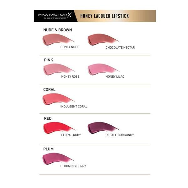Max Factor Colour Elixir Honey Lacquer Lip Gloss 3.8ml - Choose Shade