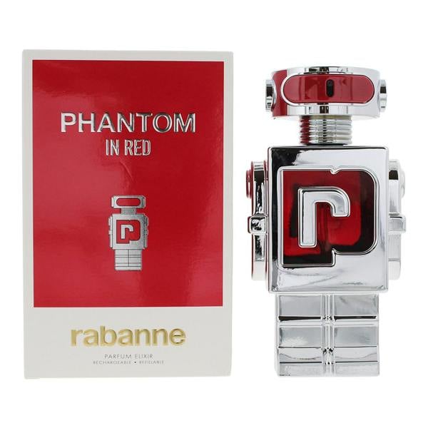 Rabanne Phantom In Red Elixir Parfum 150ml Refillable Spray for Him