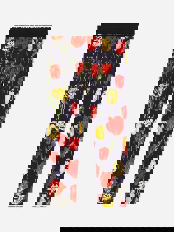 Dolce & Gabbana Kids Dolce & Gabbana Girls Tulip Print Leggings in Multicolour