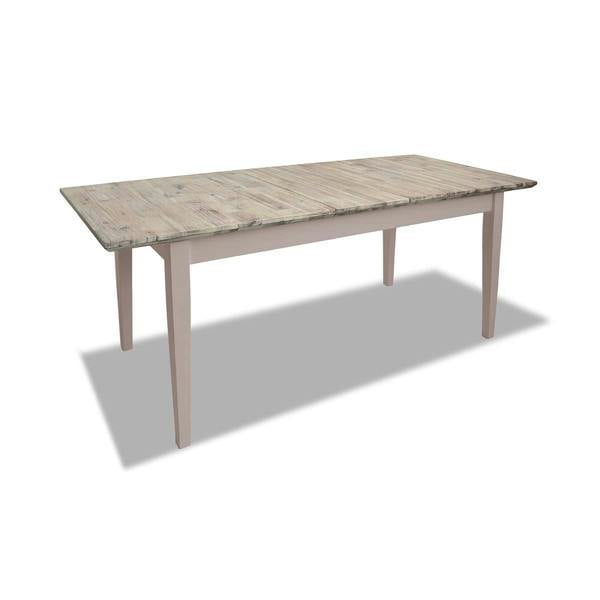 Statement Furniture Florence Rectangle Extending Kitchen Dining Table with Center Extension Leaves