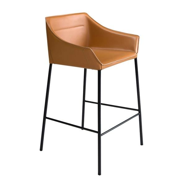 Angel Cerdá Brown Leatherette Stool 4145