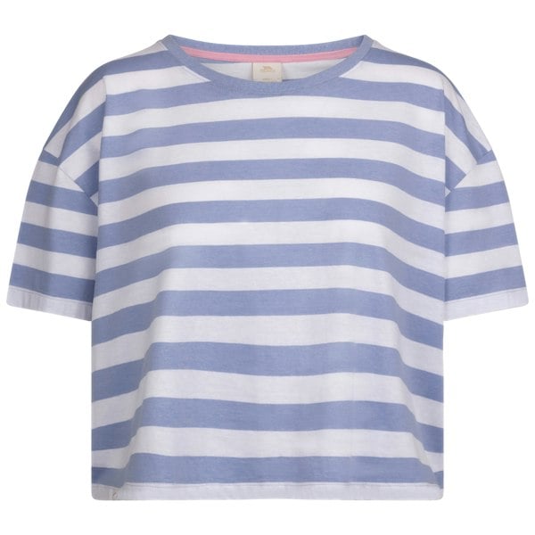 Trespass Womens/Ladies Donna Striped Boxy T-Shirt - Cool Blue