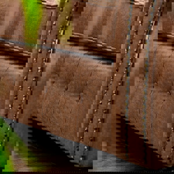 Furnishings For Less Oakland 5 Seater Leather Corner Sofa Chesterfield Style