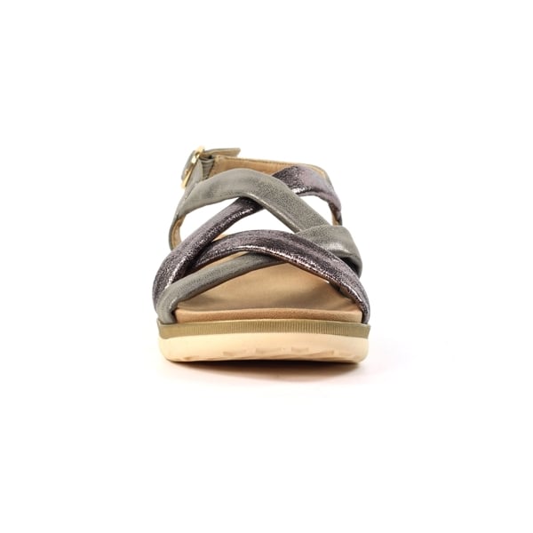 Lunar Womens Roma Sandals - Pewter