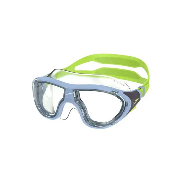 Speedo Biofuse 2.0 junior swim masks with clear lenses and green strap