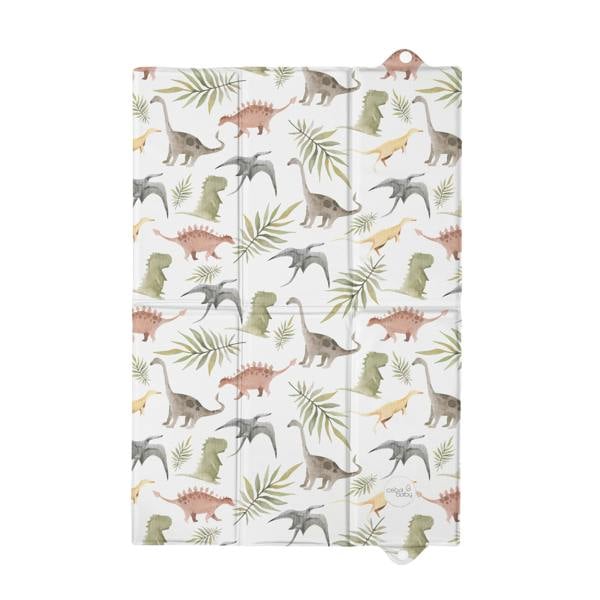 Ceba Foldable & Portable Baby Changing Mat 40x60cm - Colourful Dinosaurs