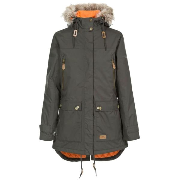 Trespass Womens/Ladies Clea Waterproof Parka - Dark Khaki - 