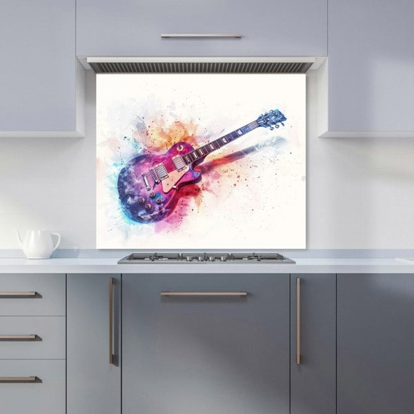 Warren Reed - Designer Cosmic Melody: Abstract Guitar Visions Kitchen Splashback