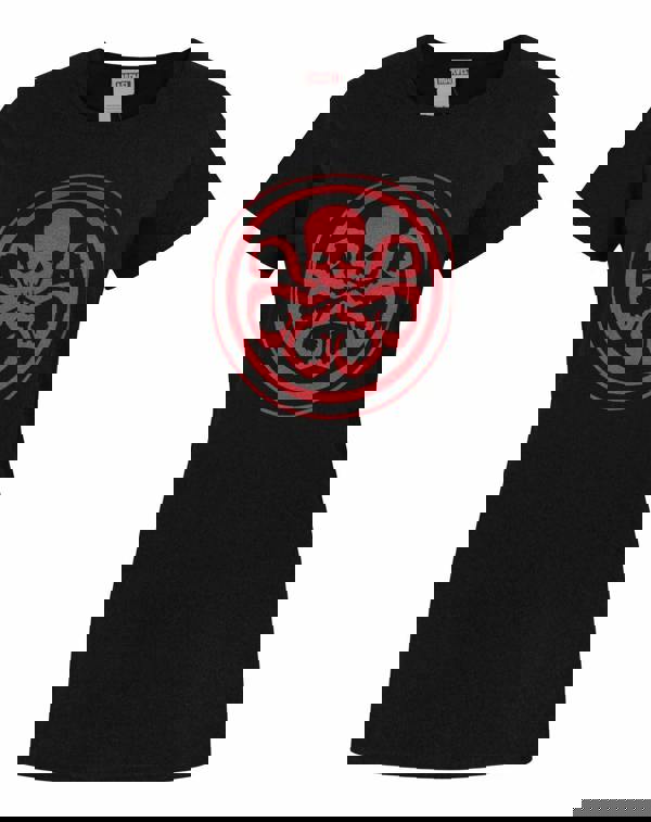 Marvel Womens Black Logo Short Sleeved T-Shirt