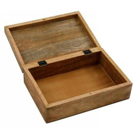 Sil Set of 3 Vintage General Store Mango Wood Decorative Storage Boxes