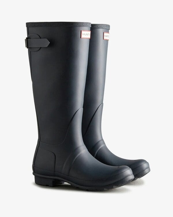 Hunter Original Tall Back Adjustable Womens Wellies - Navy