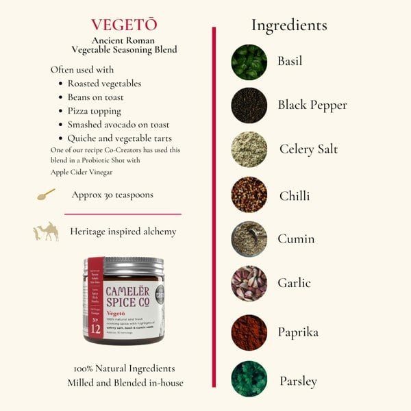 Camelēr Spice Co. Vegeto - Ancient Roman Vegetable Seasoning Spice Blend