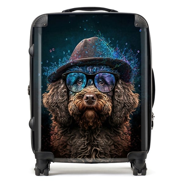 Warren Reed Labradoodle Dog Splashart Suitcase