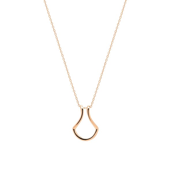 Spero London Horseshoe Ring Holder Necklace in Sterling Silver